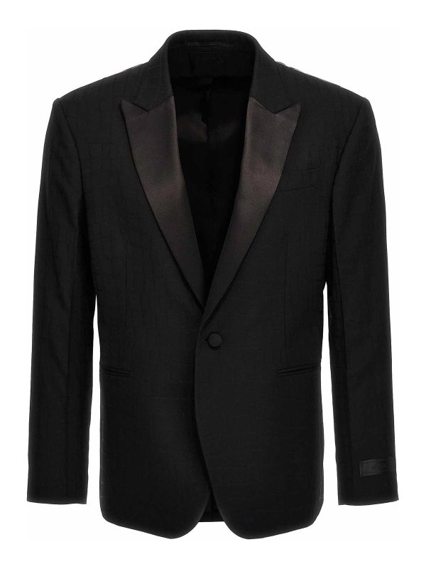 VERSACE: Vestes de costume - Blazer - Noir