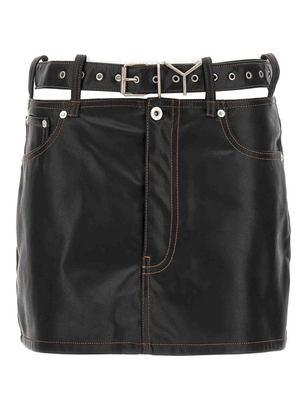 Y/PROJECT: ニーレングススカート＆ミディ丈 - 膝丈/ミディスカート - 黒