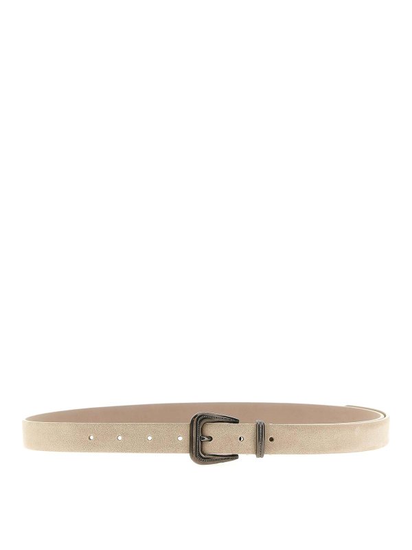 BRUNELLO CUCINELLI: belts - Suede belt