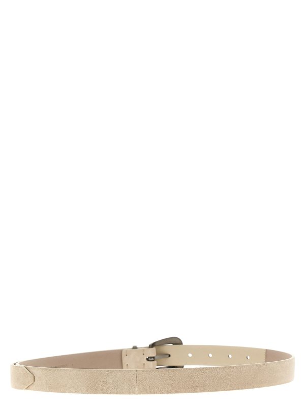 BRUNELLO CUCINELLI: belts online - Suede belt