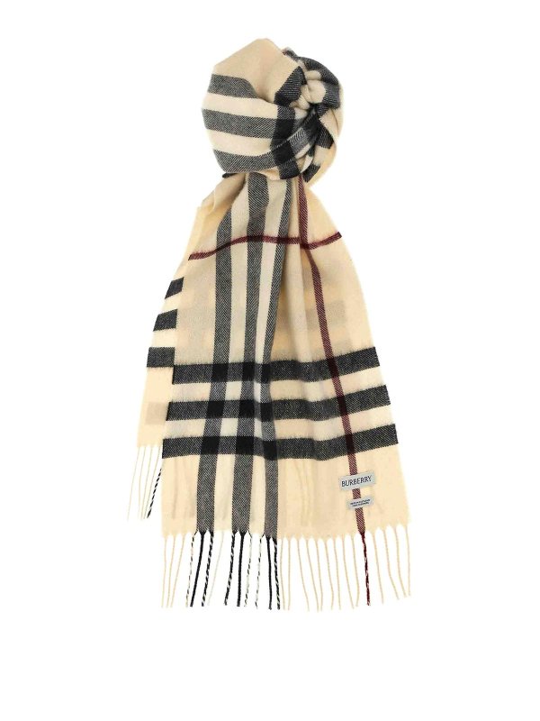 BURBERRY: scarves - Check scarf