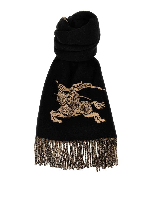 BURBERRY: scarves - Logo scarf