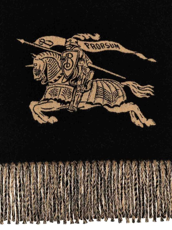 BURBERRY: scarves online - Logo scarf