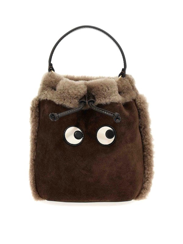 Anya Hindmarch: クロスボディバッグ - クロスボディバッグ - ブラウン