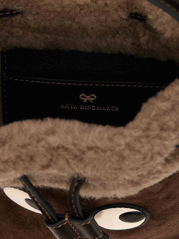 クロスボディバッグ - ブラウン shop online: Anya Hindmarch