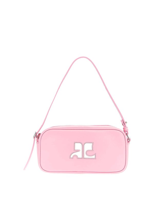 Courreges: totes bags - rdition baguette handbag