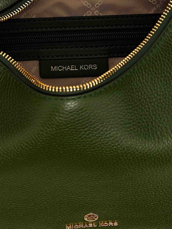 Logo leather shoulder bag shop online: MICHAEL KORS