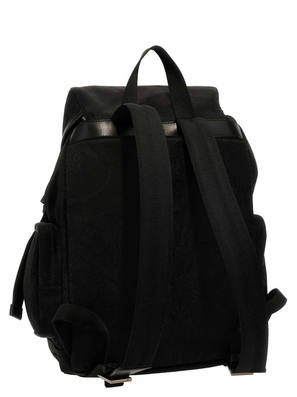 VERSACE: backpacks online - neo nylon jacquard backpack
