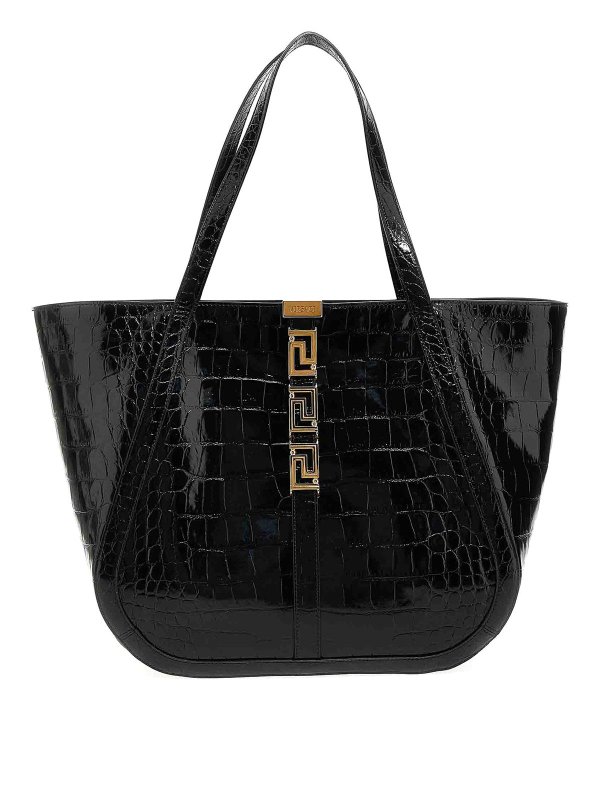 VERSACE: クロスボディバッグ - クロスボディバッグ - 黒