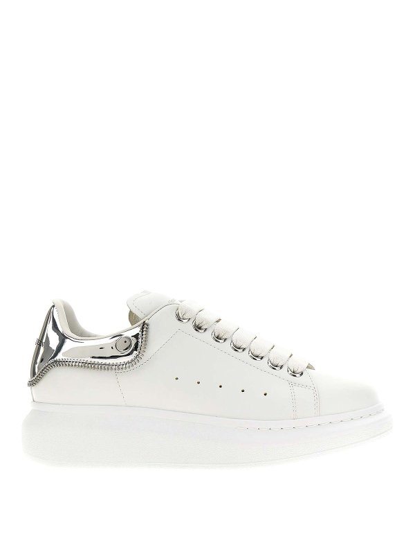 ALEXANDER MCQUEEN: Chaussures de sport - Baskets - Argent