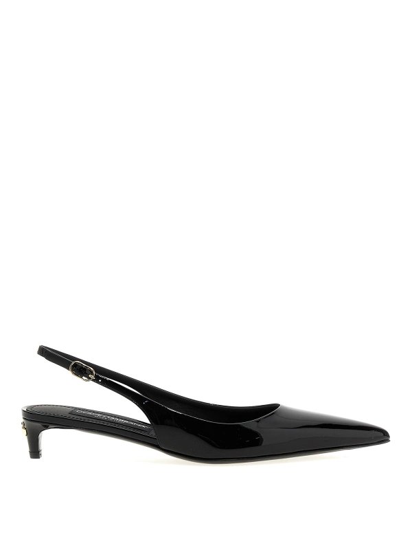 Escarpins Dolce & Gabbana Talons Aiguilles Cuir Noir - Pointure 40 - Talon Très Haut - Occasion Bon état
