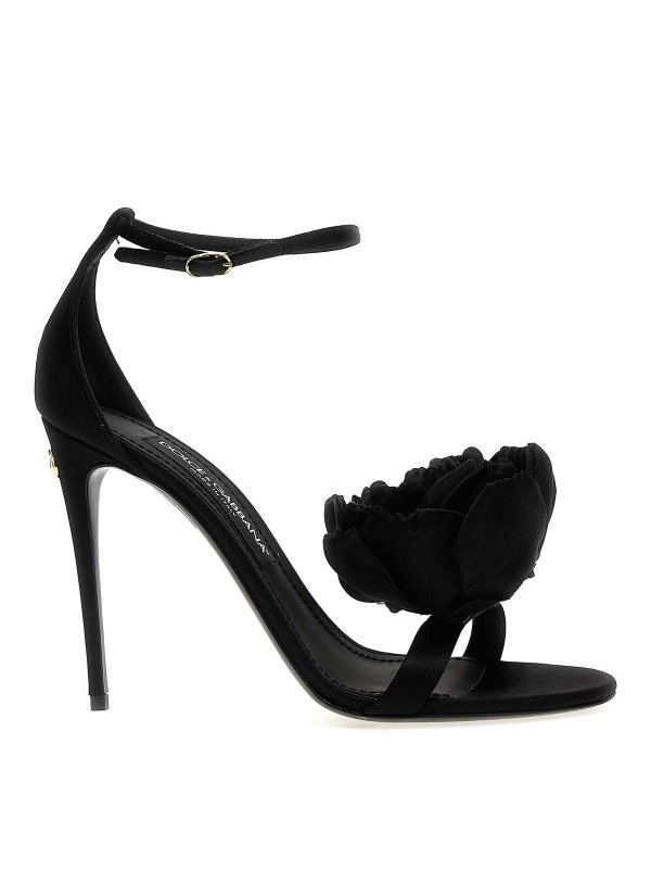 DOLCE & GABBANA: sandals - Keira satin heel sandals