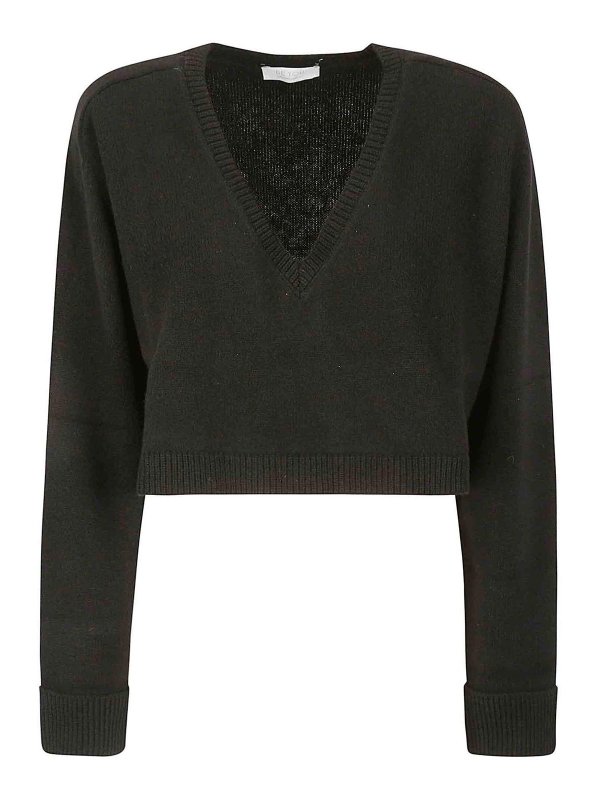 BE YOU: crew necks - V-neck cropped