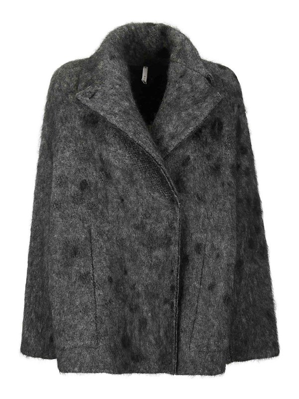 BOBOUTIC: casual jackets - Double breast fur jacket