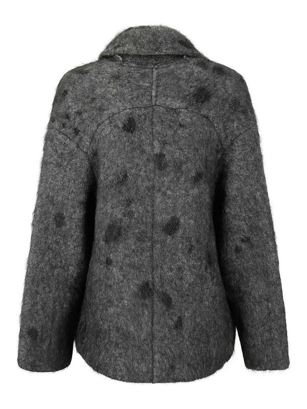 BOBOUTIC: casual jackets online - Double breast fur jacket