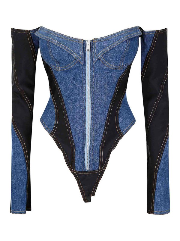 MUGLER: Top e canotte - Vestito midi