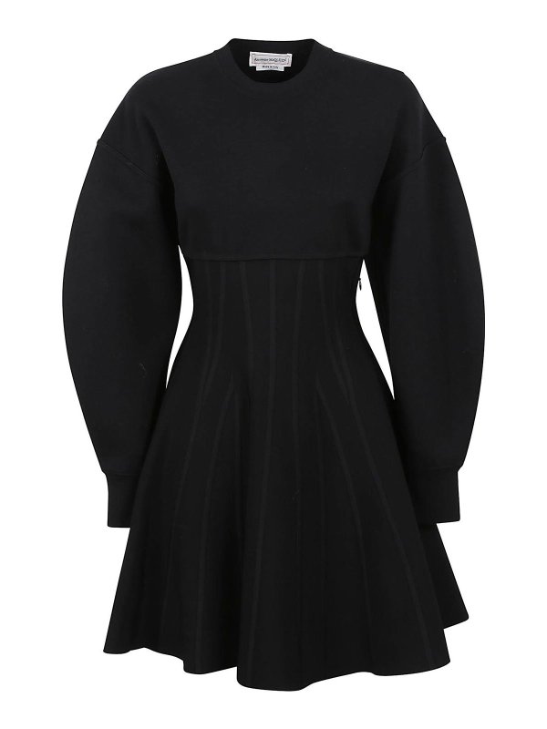 ALEXANDER MCQUEEN: short dresses - Corset cwnk mini drs