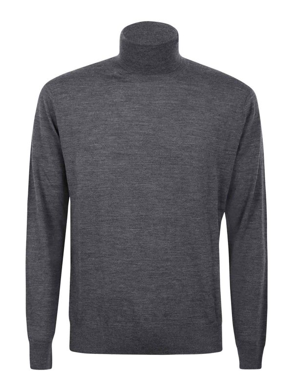 BALLANTYNE: crew necks - T neck pullover