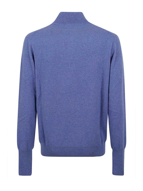 BALLANTYNE: crew necks online - Half zip pullover