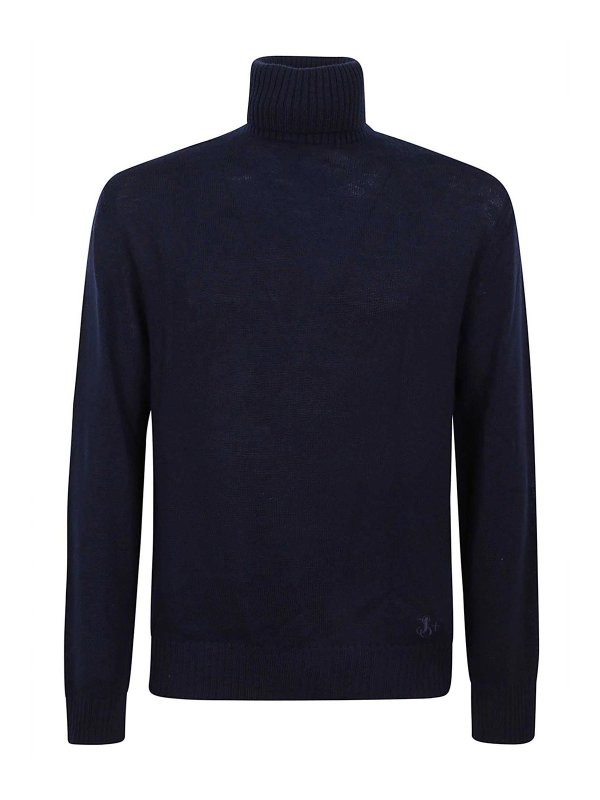 JIL SANDER: Strickpullover mit Rundhalsausschnitt - Rundhalspullover - Grau