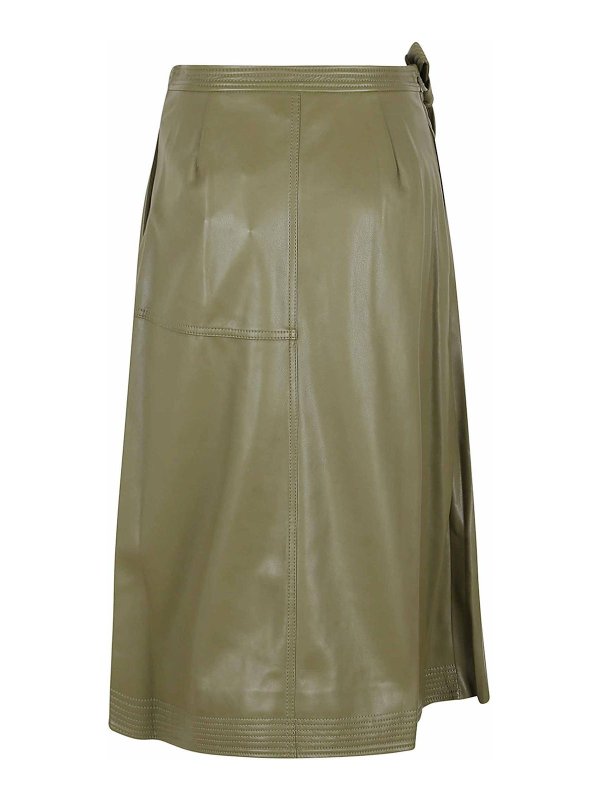 JONATHAN SIMKHAI: Knee length skirts & Midi online - Mar pleated midi split skirt