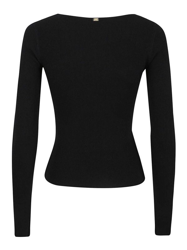 Pinko: U-Boot-Ausschnitt online - U-Boot-Pullover - Schwarz