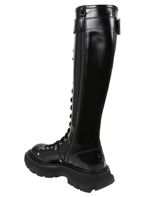 The Best Shops ALEXANDER MCQUEEN: ブーツ - ブーツ - 銀