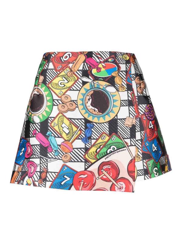 ALESSANDRO ENRIQUEZ: Faldas media pierna y semilargas - Falda Semilarga - Blanco