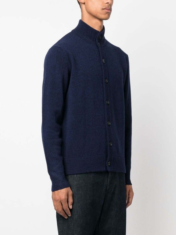 Turtle-neck cardigan shop online: ALTEA