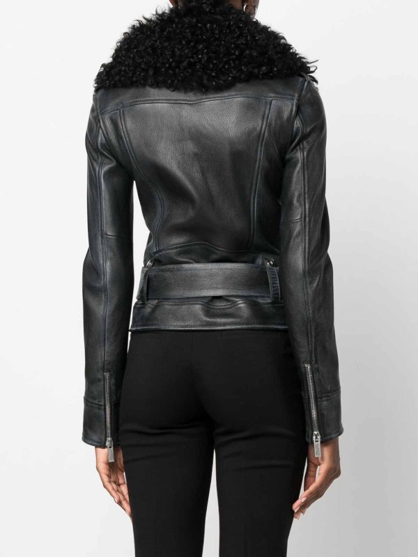 The Best Shops BLUMARINE: casual jackets - Leather jacket