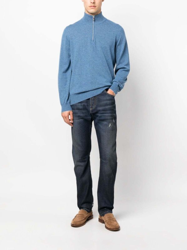 BRUNELLO CUCINELLI: Hosen Shorts online - Shorts - Helles Jeansblau