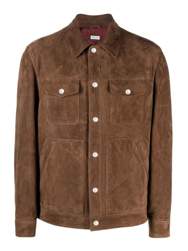 BRUNELLO CUCINELLI: casual jackets - Leather jacket