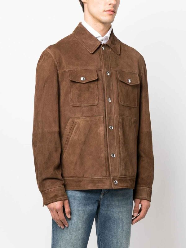 Leather jacket shop online: BRUNELLO CUCINELLI