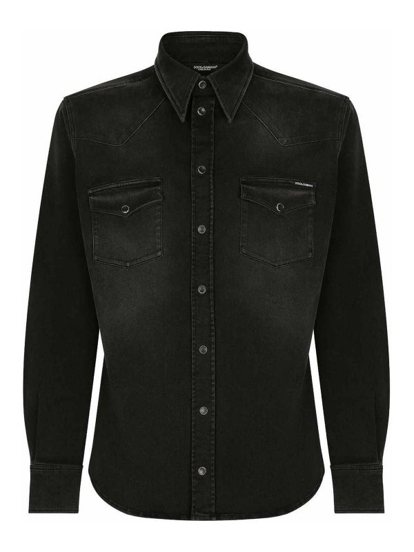 DOLCE & GABBANA: シャツ - シャツ - 黒