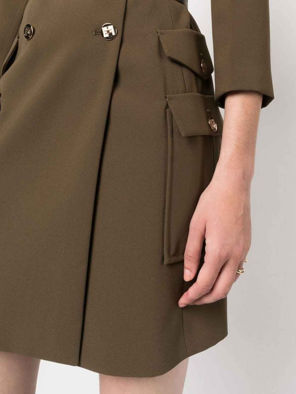 ELISABETTA FRANCHI buy online ショートドレス - ダークグリーン