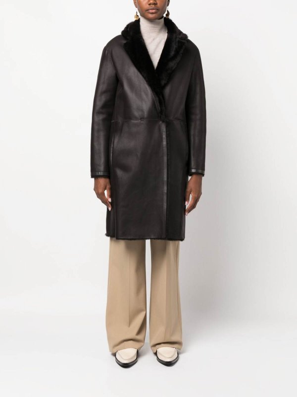 FURLING BY GIANI: short coats online - `lacon` coat