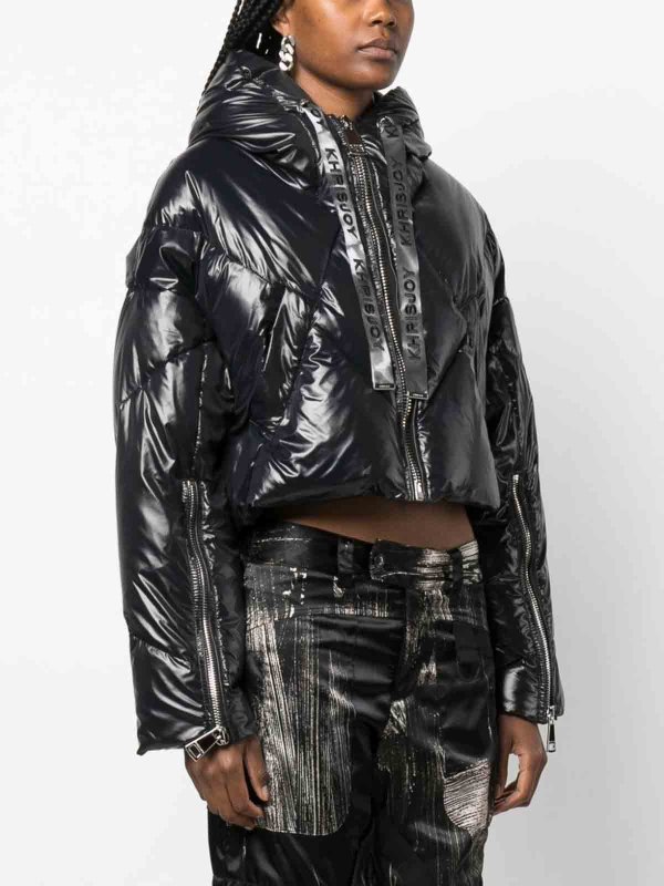 The Best Shops KHRISJOY: padded jackets - `puff khris cropped shiny`