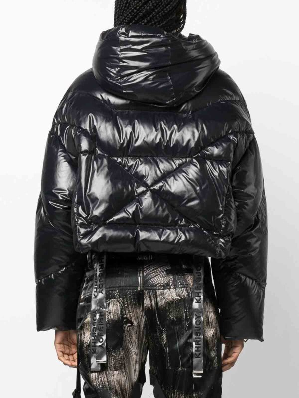 `puff khris cropped shiny` shop online: KHRISJOY