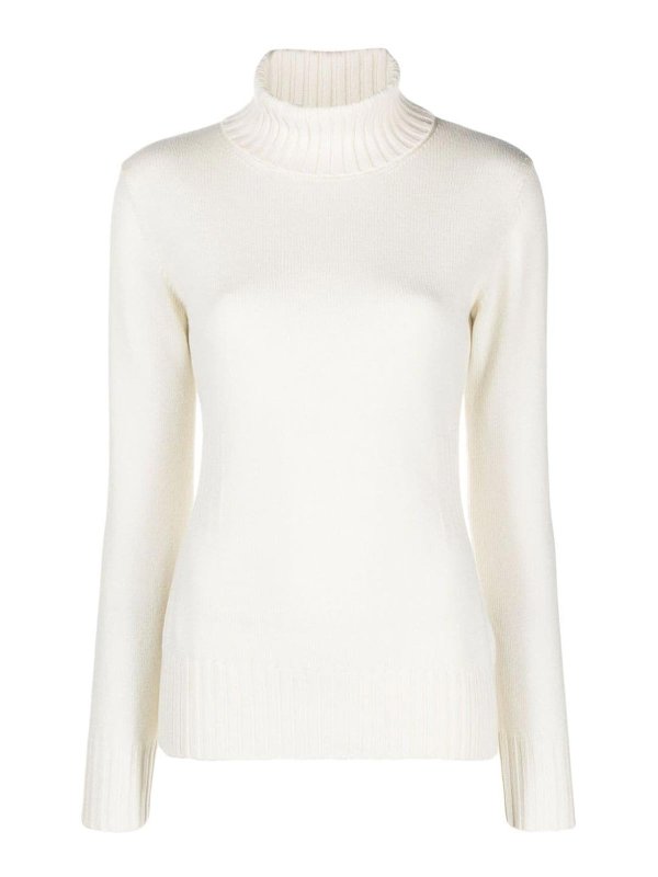 MALO: Col roulé & Col polo - Pull Col Roulé - Blanc