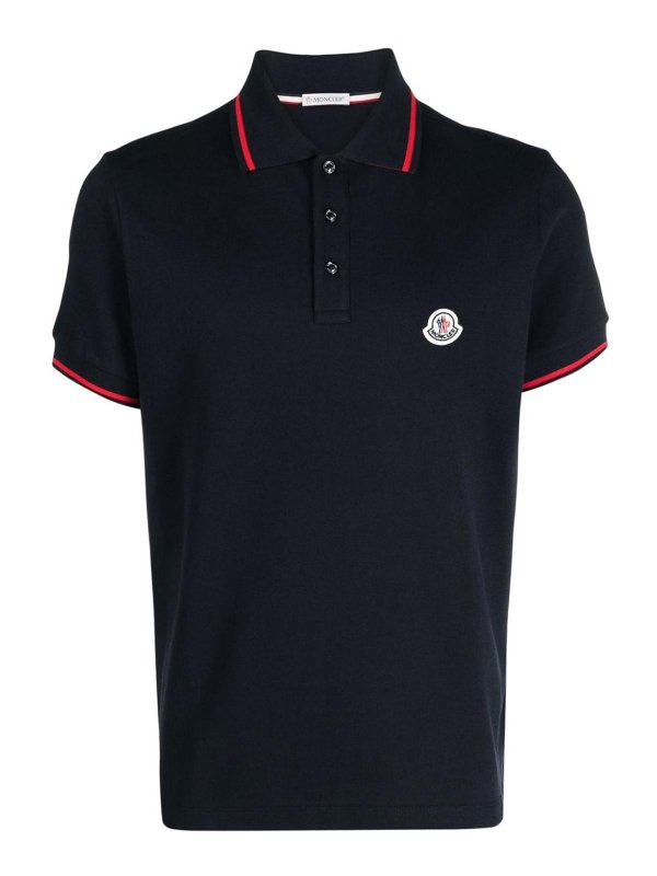 MONCLER: polo - Polo a maniche corte