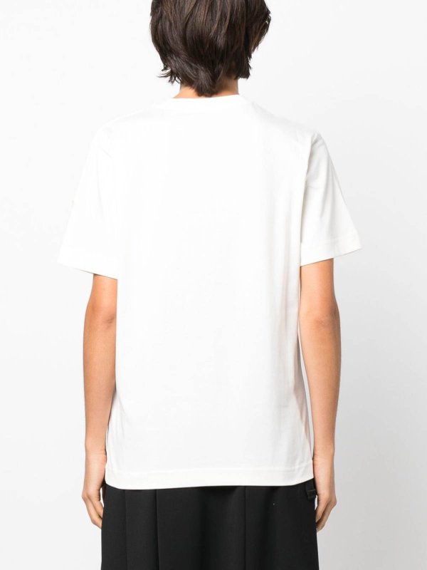 Plain white moncler t shirt sale