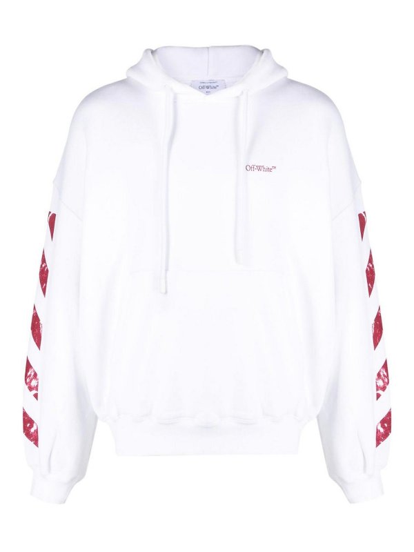 OFF-WHITE: Sudaderas y suéteres - Sudadera - Rojo