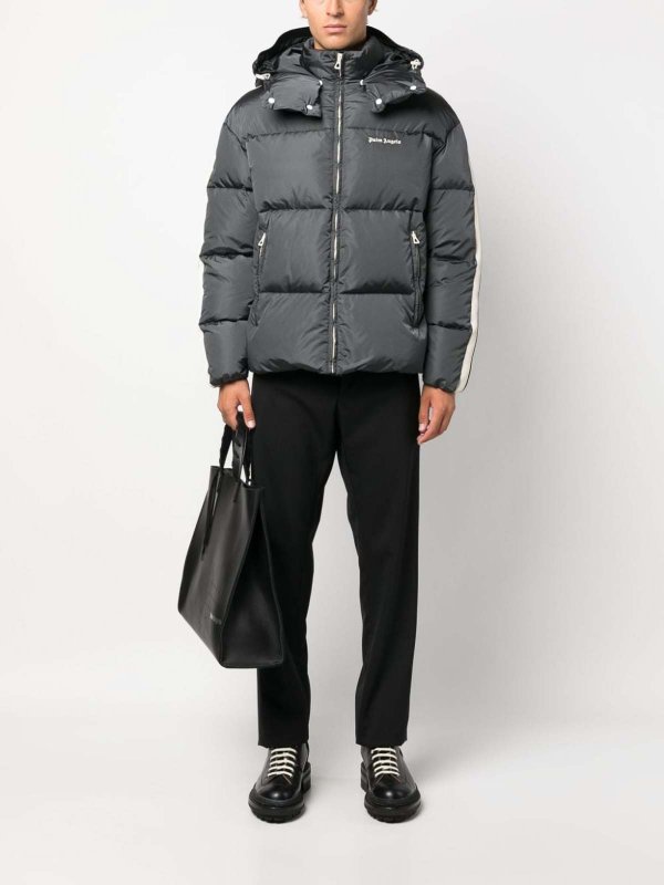 Palm Angels: casual jackets online - Hooded track down jacket
