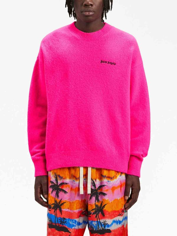 The Best Shops Palm Angels: Sweatshirts & Sweaters - Basic logo sweater