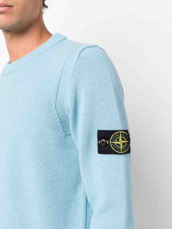 STONE ISLAND buy online クルーネック - ライトブルー