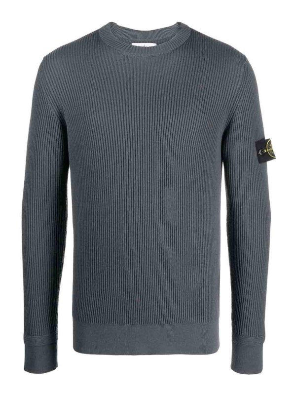 STONE ISLAND: Pull col rond - Pull Col Rond - Gris