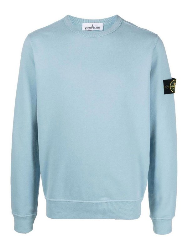 STONE ISLAND: Sweatshirts und Pullover - Sweatshirt - Hellblau