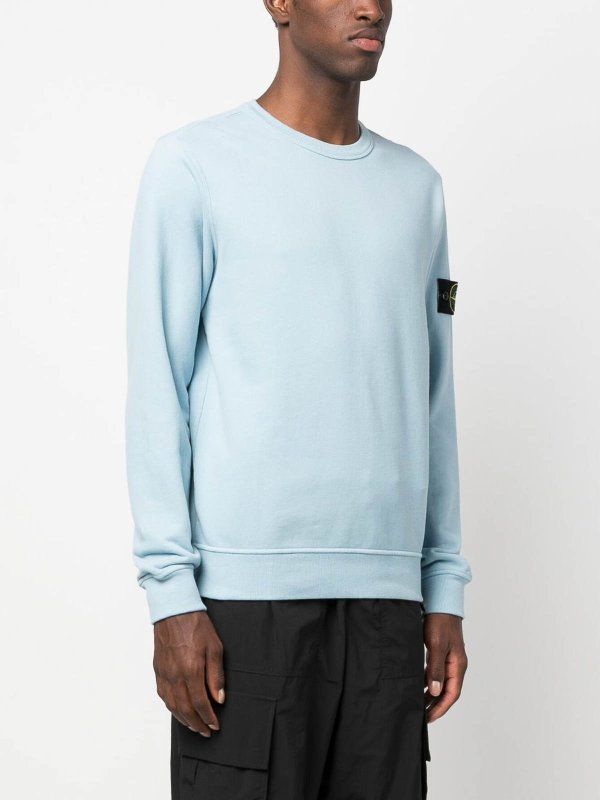 The Best Shops STONE ISLAND: Sweatshirts und Pullover - Sweatshirt - Hellblau