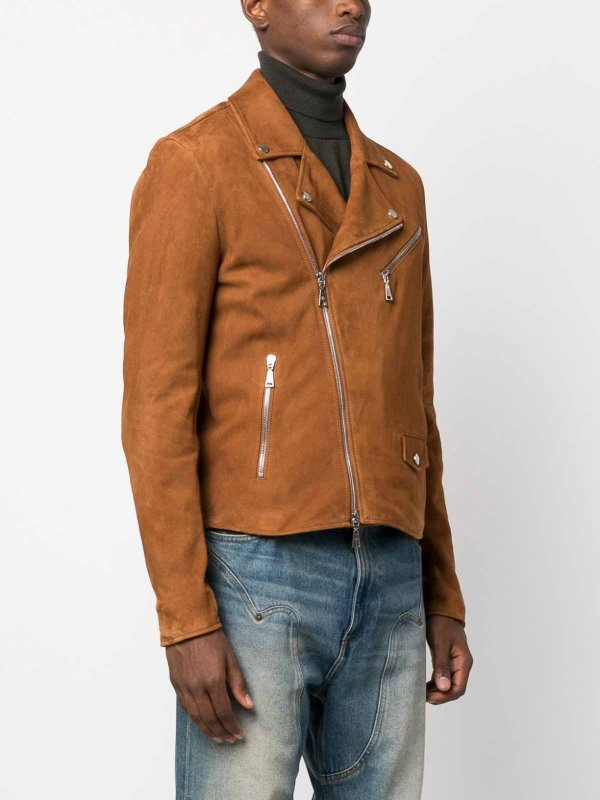 TAGLIATORE buy online Leather `biker` jacket