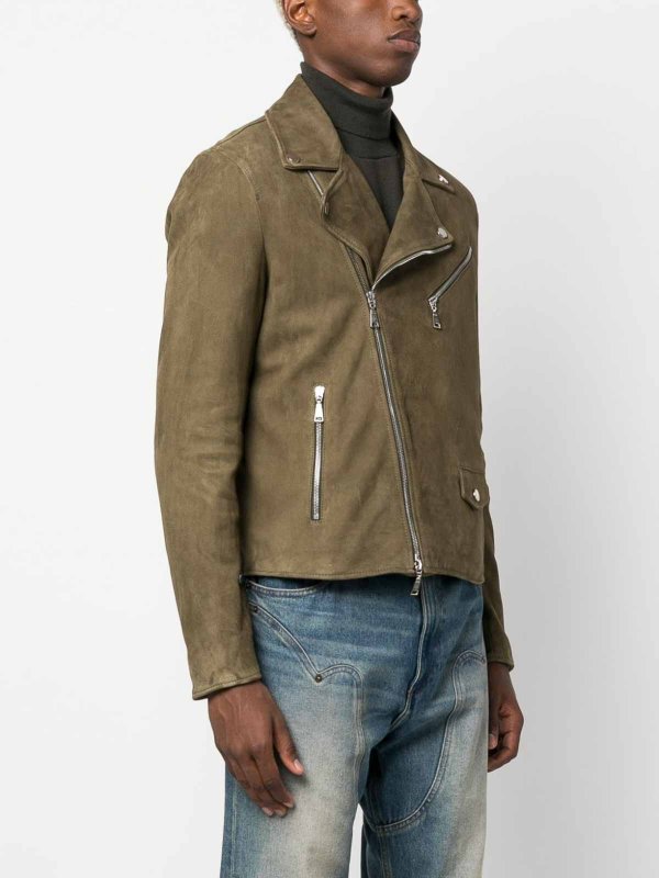 TAGLIATORE buy online Leather `biker` jacket